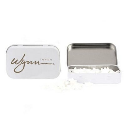 Rectangular Tin with Star Shaped Mints