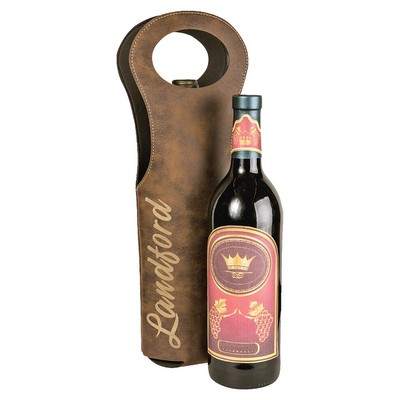 Leatherette Wine Bag