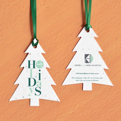 Holiday Letters Plantable Tree Ornaments