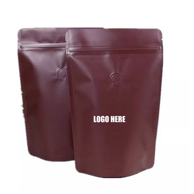 8 Oz. Coffee Bags w/Valve/Zipper