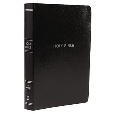 NKJV Holy Bible, Giant Print Center-Column Reference Bible, Black Leather-l