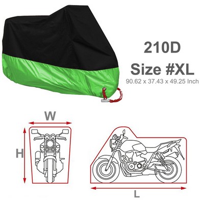 210D Size#XL Waterproof Sun Motorcycle Cover