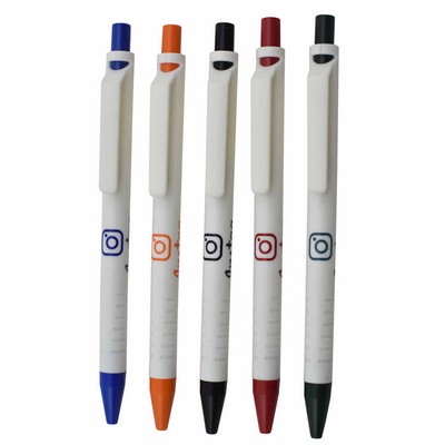 Plastic Click Top Ball Point Pen