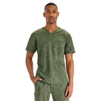 Healing Hands - HH PL Jacquard - Men's Box Pleat Top