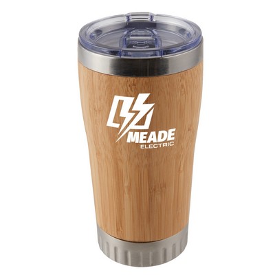 17 Oz. Bamboo Stainless Steel Tumbler