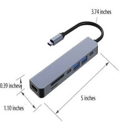 7-in-1 Laptop Docking Station USB w/Type C Hub