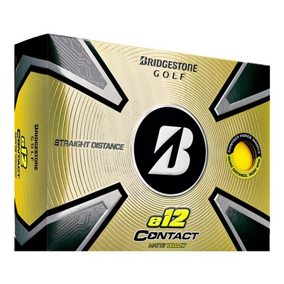 Bridgestone 2023 e12 Contact Golf Balls - Matte Yellow