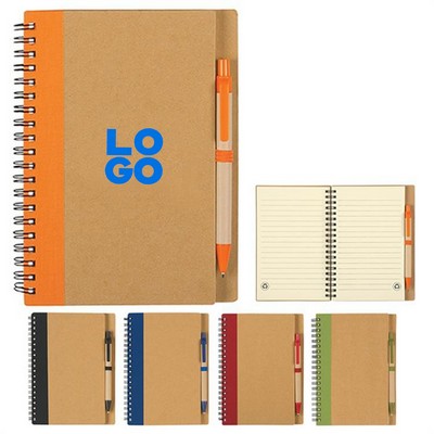 Kraft Notebook With Pen