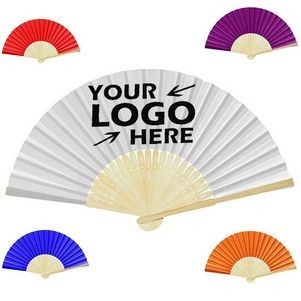 Fabric Bamboo Folding Hand Fan