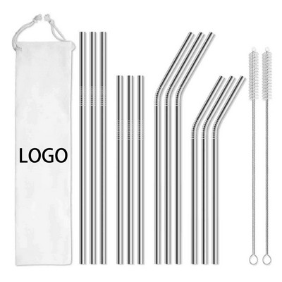 Reusable Stainless Steel Straws With Pouch