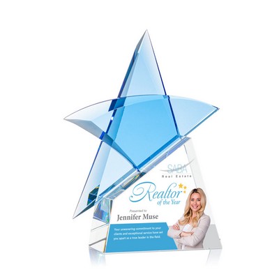 VividPrint™ Award - Benita Star Blue/Optical 8¾"