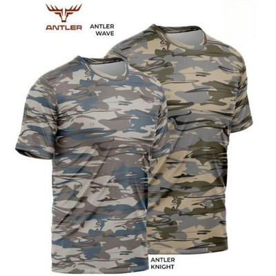 4.4 oz. Antler® Men's Polyester Interlock T-Shirt