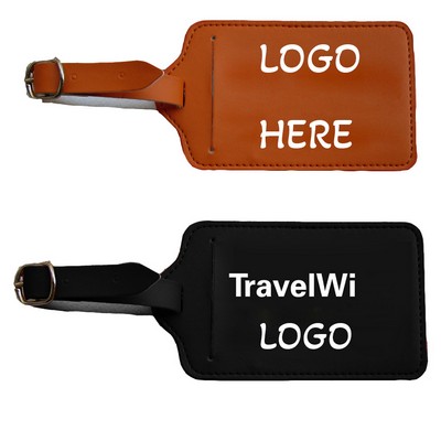 PU Leather Luggage Tag