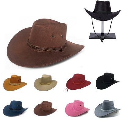 Faux Felt Western Cowboy Hat