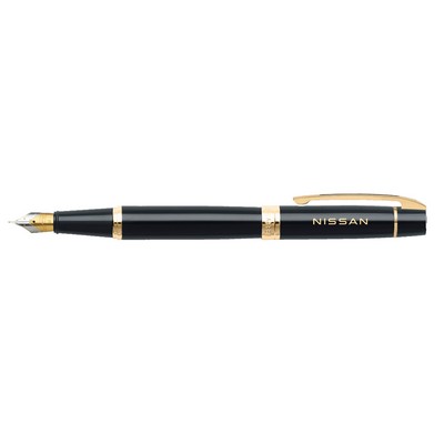 Sheaffer® 300 Glossy Black Fountain Pen With Gold Tone Trims