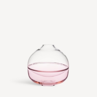 Kosta Boda Pink Septum Vase