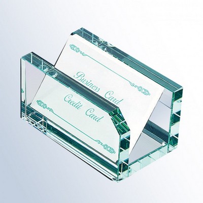 Jade Glass Card Holder