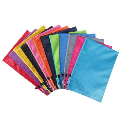 A4 Zippered Waterproof Nylon Folders