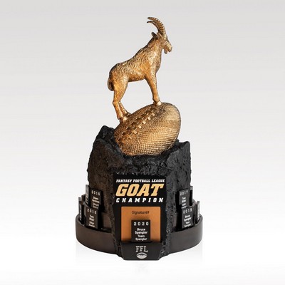 Perpetual Cast Resin Award w/ 18 slots - The Goat Award