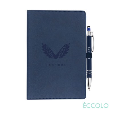 Eccolo® Two Step Journal/Venino Pen - (M) Navy