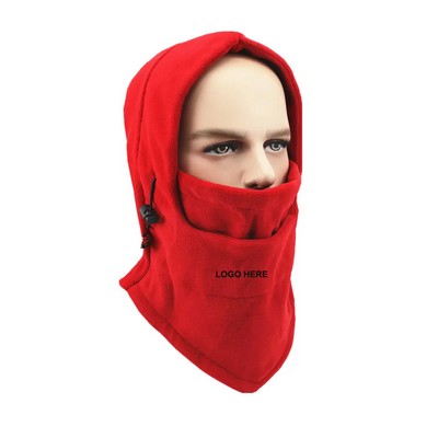 Riding Polar Fleece Hat With Face Mask