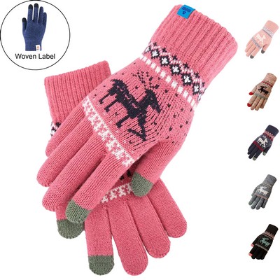 Adult Female Gloves W/ 2 Finger Touch