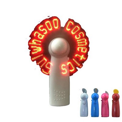 LED Message Handheld Fan