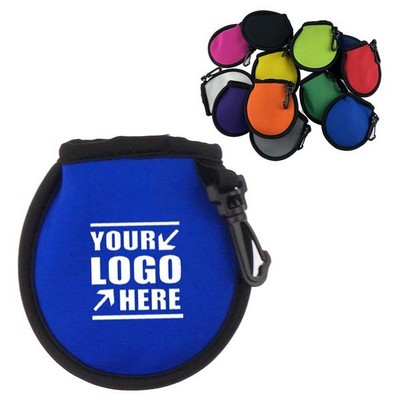 Neoprene Golf Ball Cleaner Pouch