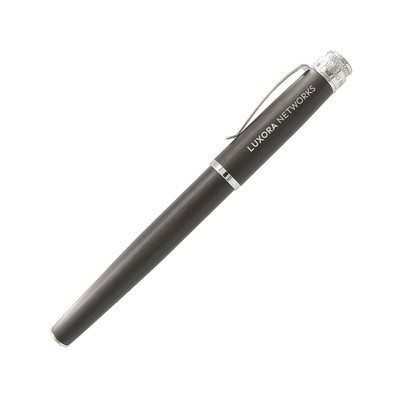 Tornado Platinum Executive - Black Nickel Fountain Pen - Fine Nib