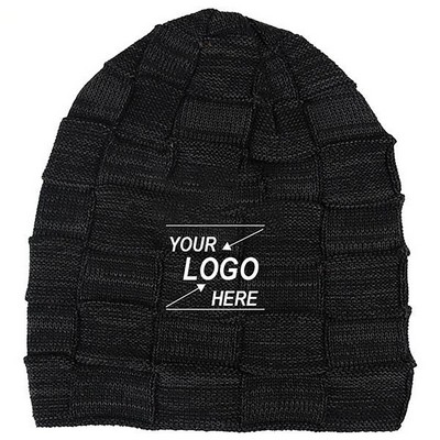 Warm Knit Winter Ski Beanie Hat for Outdoor Activities