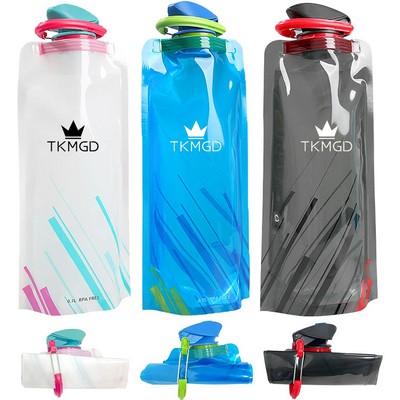 700Ml Large Foldable Water Bottle