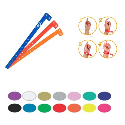 Waterproof PVC Disposable Wristband