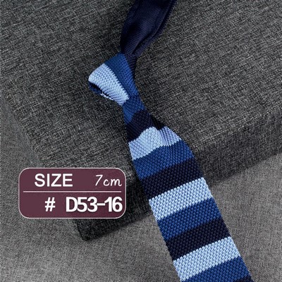 #16 Casual Style Knitted Narrow Men Tie Polyester Woven Collar Tie