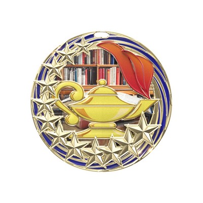 Star Blast Book & Lamp Medal