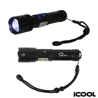 iCOOL Longmont Rechargeable 1000-Lumen Aluminum Tactical Flashlight