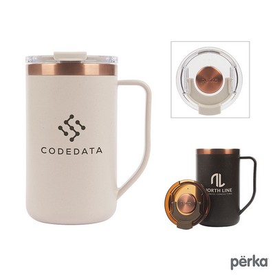 Perka Guji 15 oz. Recycled Steel and Coffee Grounds Mug