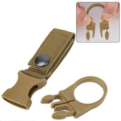 "Versatile Nylon Carabiner Bottle Clip: Multifunctional Accessory"