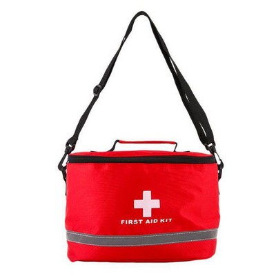 Red Bag For First Aid Kits Pack Emergency Treatment Or Hiking, Backpacking, Camping, Travel, Car