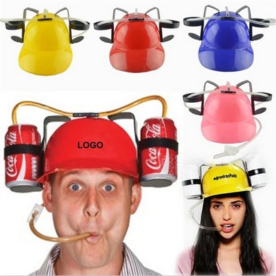 Beer Guzzler Helmet Drinking Party Hat