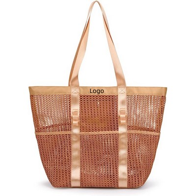 Mesh Beach Pool Tote Bag