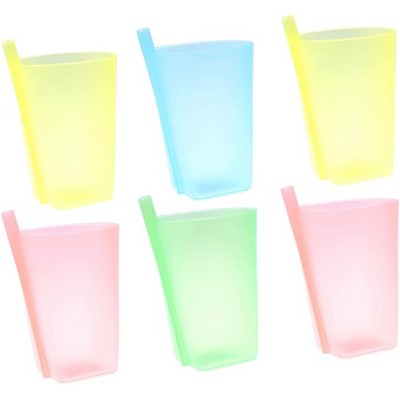 12OZ Plastic Milk Cup with Straw