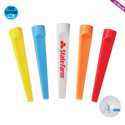 Plastic Wedge Golf Tees 2 3/4"-One Color Printed