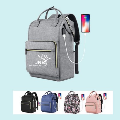 USB Charging Port Travel Backpack