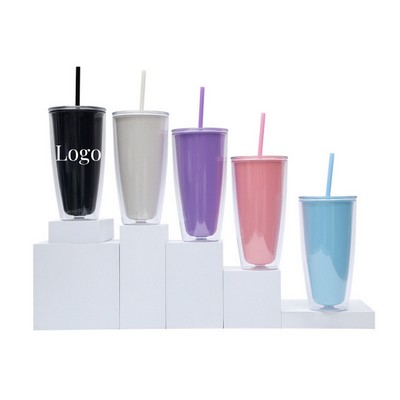 24 oz Minimalist Large Capacity Straw Cup