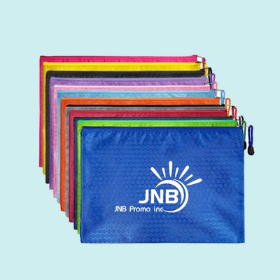 Zipper Document Pouch Bag