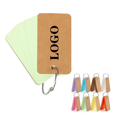 Multicolor Index Cards With Binding Rings