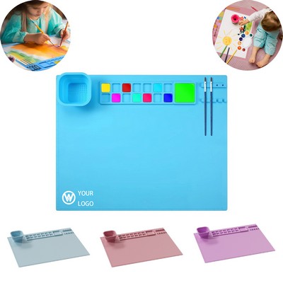 Silicone Painting Mat With Cup