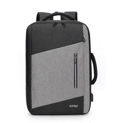 Durable Laptops Backpack w/ USB Charging Port Side Handle