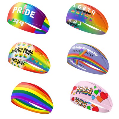 Pride Rainbow Headbands