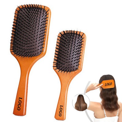 Wooden Paddle Hair Brush